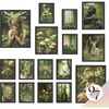 image:image97 Decor Cottagecore Wall Art Botanical Prints 12 Pcs Brown Frame  Vintage botanical and mushroom designs 3 sizes 8x10 5x7 4x6 wood frames bedroom dorm gallery wallFairycore 12x8x10