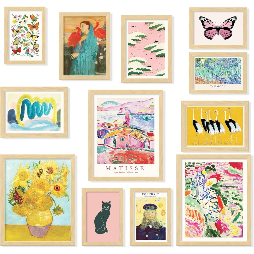 image:image97 Decor Colorful Eclectic Wall Art Prints  Modern Eclectic Home Decor Aesthetic Vibrant Wall Art for Living Room Bedroom Bathroom Kitchen Office