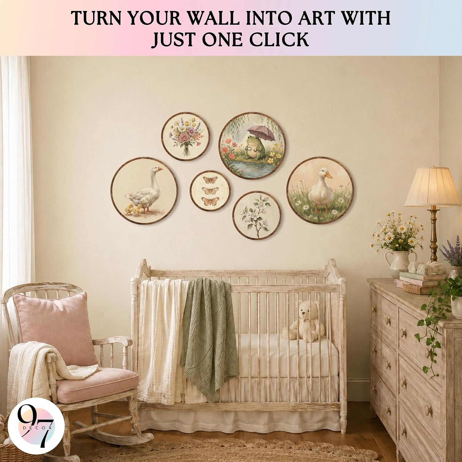 image:imageWood Framed 3D Wall Art for Living Room Sage Green Wall Decor for BedroomCottagecore