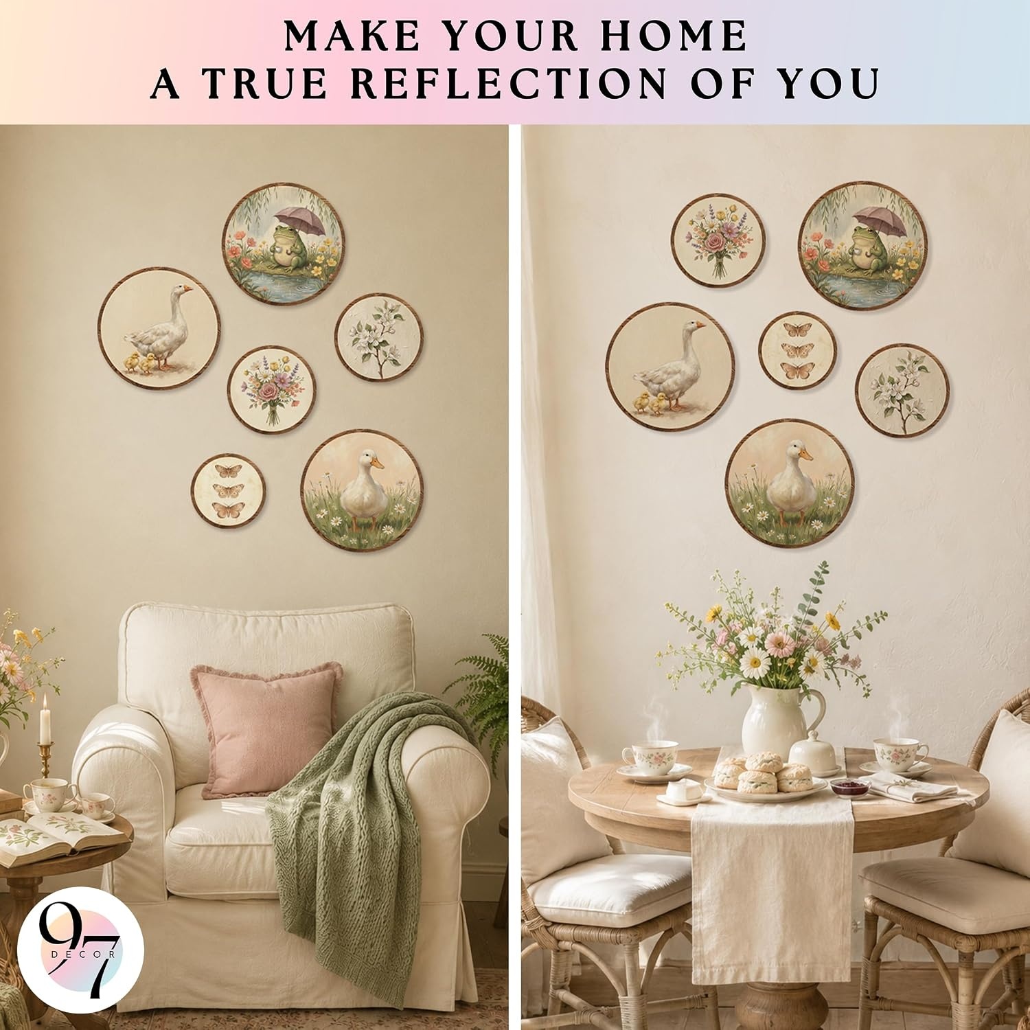 image:imageWood Framed 3D Wall Art for Living Room Sage Green Wall Decor for BedroomCottagecore