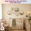 image:imageWood Framed 3D Wall Art for Living Room Sage Green Wall Decor for BedroomCottagecore