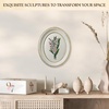 image:imageWood Framed 3D Wall Art for Living Room Sage Green Wall Decor for BedroomFlower Sculpture