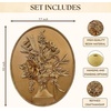 image:imageWood Framed 3D Wall Art for Living Room Sage Green Wall Decor for BedroomFlower Wall Sculpture