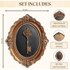 image:imageWood Framed 3D Wall Art for Living Room Sage Green Wall Decor for BedroomKey Wall Sculpture
