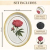 image:imageWood Framed 3D Wall Art for Living Room Sage Green Wall Decor for BedroomPeony Sculpture