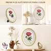 image:imageWood Framed 3D Wall Art for Living Room Sage Green Wall Decor for BedroomPeony Sculpture
