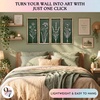 image:imageWood Framed 3D Wall Art for Living Room Sage Green Wall Decor for BedroomSage Green
