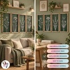 image:imageWood Framed 3D Wall Art for Living Room Sage Green Wall Decor for BedroomSage Green