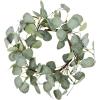 imagePinkpum 14 Eucalyptus Leaves Small Wreath for Front Door Green Wreath Porch Window Decor for Home Farmhouse Wall Table Spring Summer Fall Outdoor Indoor All SeasonsPale Green