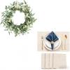 imagePinkpum 20 Eucalyptus Wreath for Front Door Porch Window  Green Decor for Home Farmhouse  Spring Summer Fall All SeasonsandDurable Vinyl Placemats Set of 4 NonSlip for Dining Table Mat He