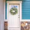 image:imagePinkpum 2 Pack Wreaths for Front Door 20 Christmas Eucalyptus Wreath Spring Summer Door Green Wreath for Home Porch Window Wall Farmhouse Home Decor Indoor Outdoor Summer All Seasons