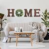 image:imageWood Home Sign with Artificial Eucalyptus Wreath for O Hanging Farmhouse Wall House Decor Wood Letters for Wall Art Rustic Home Decor Wall Decor for Living Room Kitchen Entryway WhiteBrownEucalyptus