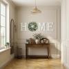 image:imageWood Home Sign with Artificial Eucalyptus Wreath for O Hanging Farmhouse Wall House Decor Wood Letters for Wall Art Rustic Home Decor Wall Decor for Living Room Kitchen Entryway WhiteWhiteeucalyptus