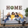 image:imageWood Home Sign with Artificial Eucalyptus Wreath for O Hanging Farmhouse Wall House Decor Wood Letters for Wall Art Rustic Home Decor Wall Decor for Living Room Kitchen Entryway WhiteBrownEucalyptus