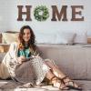 image:imageWood Home Sign with Artificial Eucalyptus Wreath for O Hanging Farmhouse Wall House Decor Wood Letters for Wall Art Rustic Home Decor Wall Decor for Living Room Kitchen Entryway WhiteBrownEucalyptus