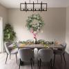 image:imagePinkpum 20 Eucalyptus Wreath 6FT Flower 17 Artificial Silk Flowers Set 9 for Front Door White Floral Fireplace Table Hanging Porch Wall Home Decor Farmhouse Indoor Outdoor Summer Spring GarlandWhite Set 2
