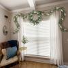 image:imagePinkpum 20 Eucalyptus Wreath 6FT Flower 17 Artificial Silk Flowers Set 9 for Front Door White Floral Fireplace Table Hanging Porch Wall Home Decor Farmhouse Indoor Outdoor Summer Spring GarlandWhite Set 4
