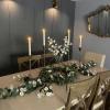 image:imagePinkpum 20 Eucalyptus Wreath 6FT Flower 17 Artificial Silk Flowers Set 9 for Front Door White Floral Fireplace Table Hanging Porch Wall Home Decor Farmhouse Indoor Outdoor Summer Spring GarlandWhite Set 1