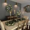 image:imagePinkpum 20 Eucalyptus Wreath 6FT Flower 17 Artificial Silk Flowers Set 9 for Front Door White Floral Fireplace Table Hanging Porch Wall Home Decor Farmhouse Indoor Outdoor Summer Spring GarlandWhite Set 4