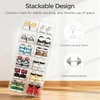 image:imagePinkpum Upgraded Hard Shoe Storage Box 6 Pack XLarge Fit Size 12 Thicken amp Sturdy Clear Plastic Stackable Shoe Organizer Box Closet Sneaker Storage Display Case Holder Bins with Magnetic Door WhiteClear
