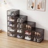 image:imagePinkpum Upgraded Hard Shoe Storage Box 6 Pack XLarge Fit Size 12 Thicken amp Sturdy Clear Plastic Stackable Shoe Organizer Box Closet Sneaker Storage Display Case Holder Bins with Magnetic Door WhiteBlack Clear
