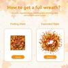 image:image20 Fall Wreath Autumn Wreath Thanksgiving Artificial Daisy Wall Decor Frount Door Farmhouse Home Porch Outdoor Indoor Holiday Harvest Decor