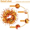 image:image20 Fall Wreath Autumn Wreath Thanksgiving Artificial Daisy Wall Decor Frount Door Farmhouse Home Porch Outdoor Indoor Holiday Harvest Decor