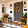image:image20 Fall Wreath Autumn Wreath Thanksgiving Artificial Pumpkin Wall Decor Frount Door Farmhouse Home Porch Outdoor Indoor Holiday Harvest Decor Sunflower Pine Cones