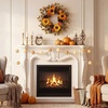 image:image20 Fall Wreath Autumn Wreath Thanksgiving Artificial Pumpkin Wall Decor Frount Door Farmhouse Home Porch Outdoor Indoor Holiday Harvest Decor Sunflower Pine Cones