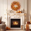 image:image22 Fall Wreath Autumn Wreath Thanksgiving Artificial Sunflower Wall Decor Frount Door Farmhouse Home Porch Outdoor Indoor Holiday Harvest Decor