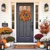 image:image22 Fall Wreath Autumn Wreath Thanksgiving Artificial Sunflower Wall Decor Frount Door Farmhouse Home Porch Outdoor Indoor Holiday Harvest Decor