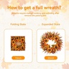 image:image22 Fall Wreath Autumn Wreath Thanksgiving Artificial Sunflower Wall Decor Frount Door Farmhouse Home Porch Outdoor Indoor Holiday Harvest Decor