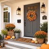 image:image22 Fall Wreath Autumn Wreath Thanksgiving Artificial Sunflower Wall Decor Frount Door Farmhouse Home Porch Outdoor Indoor Holiday Harvest Decor