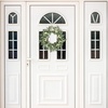 image:imagePinkpum 20 Eucalyptus Wreath for Front Door Porch Window  Green Decor for Home Farmhouse  Spring Summer Fall All Seasons Fluffy VersionWhite
