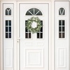 image:imagePinkpum 20 Eucalyptus Wreath for Front Door Porch Window  Green Decor for Home Farmhouse  Spring Summer Fall All Seasons Fluffy VersionWhite