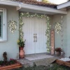 image:imagePinkpum 20 Eucalyptus Wreath for Front Door Porch Window  Green Decor for Home Farmhouse  Spring Summer Fall All Seasons Fluffy VersionWhite Set 3