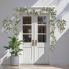 image:imagePinkpum 20 Eucalyptus Wreath for Front Door Porch Window  Green Decor for Home Farmhouse  Spring Summer Fall All Seasons Fluffy VersionWhite Set 3