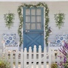 image:imagePinkpum 20 Eucalyptus Wreath for Front Door Porch Window  Green Decor for Home Farmhouse  Spring Summer Fall All Seasons Fluffy VersionWhite Set 5