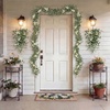 image:imagePinkpum 20 Eucalyptus Wreath for Front Door Porch Window  Green Decor for Home Farmhouse  Spring Summer Fall All Seasons Fluffy VersionWhite Set 5