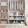 image:imagePinkpum Green Boy Closet Organizers and Storage Stackable Plastic Drawer Basket for Clothing Stackable Storage Bins Shelf Storage Container for Rv Closet Wardrobe Bedroom Bathroom Playroom Man 6 PackWhitegreen