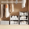 image:imagePinkpum Green Boy Closet Organizers and Storage Stackable Plastic Drawer Basket for Clothing Stackable Storage Bins Shelf Storage Container for Rv Closet Wardrobe Bedroom Bathroom Playroom Man 6 PackGrey