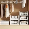 image:imagePinkpum Green Boy Closet Organizers and Storage Stackable Plastic Drawer Basket for Clothing Stackable Storage Bins Shelf Storage Container for Rv Closet Wardrobe Bedroom Bathroom Playroom Man 6 PackWhite