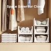 image:imagePinkpum Green Boy Closet Organizers and Storage Stackable Plastic Drawer Basket for Clothing Stackable Storage Bins Shelf Storage Container for Rv Closet Wardrobe Bedroom Bathroom Playroom Man 6 PackWhite