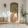 image:imagePinkpum 20 Eucalyptus Wreath for Front Door Porch Window  Green Decor for Home Farmhouse  Spring Summer Fall All Seasons