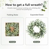 image:imagePinkpum 20 Eucalyptus Wreath for Front Door Porch Window  Green Decor for Home Farmhouse  Spring Summer Fall All Seasons