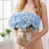 image:imagePinkpum 3 Pcs 20in Hydrangea Artificial Flowers Lifelike amp Real Touch Hydrangea Flowers for Home Decor Party Arrangements Wedding Bouquets Centerpieces Blue