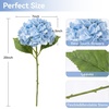 image:imagePinkpum 3 Pcs 20in Hydrangea Artificial Flowers Lifelike amp Real Touch Hydrangea Flowers for Home Decor Party Arrangements Wedding Bouquets Centerpieces Blue