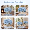 image:imagePinkpum 3 Pcs 20in Hydrangea Artificial Flowers Lifelike amp Real Touch Hydrangea Flowers for Home Decor Party Arrangements Wedding Bouquets Centerpieces Blue