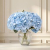 image:imagePinkpum 3 Pcs 20in Hydrangea Artificial Flowers Lifelike amp Real Touch Hydrangea Flowers for Home Decor Party Arrangements Wedding Bouquets Centerpieces Blue