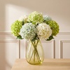 image:imagePinkpum 6 Pcs 20in Hydrangea Artificial Flowers Lifelike amp Real Touch Hydrangea Flowers for Home Decor Party Arrangements Wedding Bouquets Centerpieces Green amp White Set